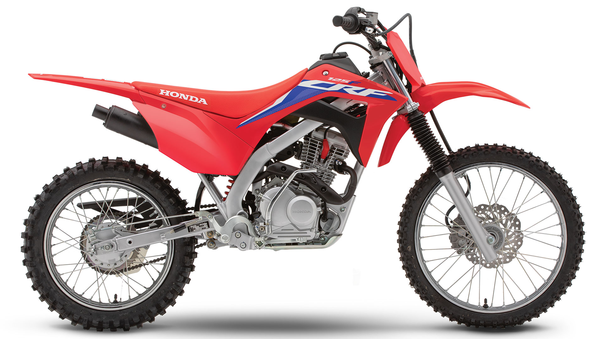 Right side-view of Honda CRF125FB.
